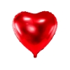 Balon foliowy Serce, 45cm, czerwony (18")