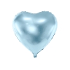 Balon foliowy Serce, 45cm, błękitny (18")