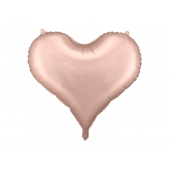 Balon foliowy Serce, 75x64,5 cm, różowe złoto (29,5 x 25'')