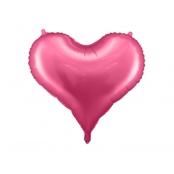 Balon foliowy Serce, 75x64,5 cm, różowy (29,5 x 25'')